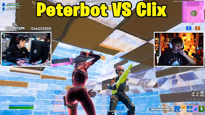 Clix VS Peterbot 2v2 TOXIC Fights w/ Lacy & Faxuty!