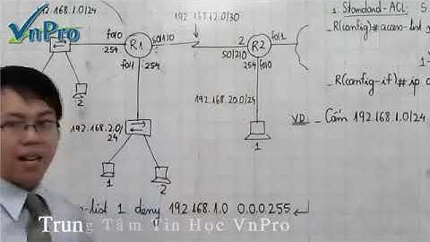 Bài giảng CCNA 20   Bài Giảng Access Control List  Phần 2