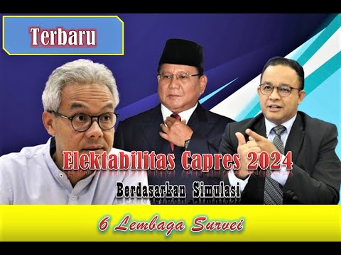 Elektabilitas Capres dari 6 Lembaga Survei Terbaru Siapa Trio Teratas?