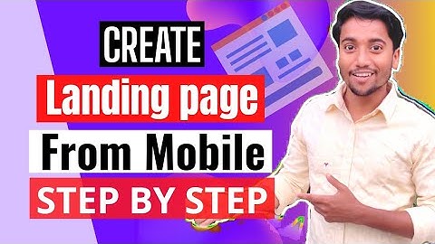 How To Create Landing Page For Clickbank Mobile Users | How To Create Landing Page On Mobile
