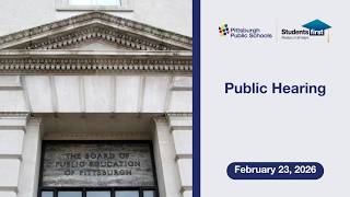 Public Hearing - February 23, 2026
