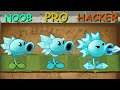 Plants Vs Zombies 2 Snow Pea Noob! vs Pro! vs Hacker!