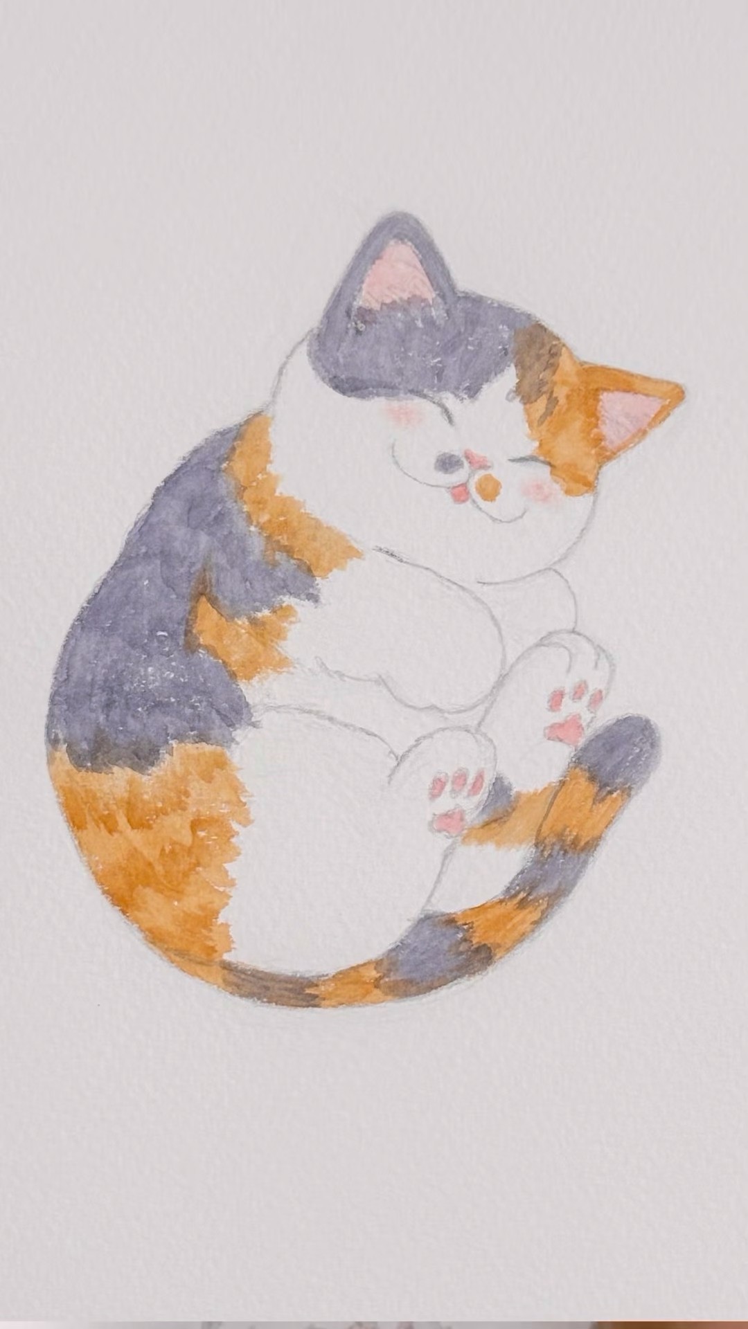 すやすやみけねこ😺💤 #猫 #イラスト #cat #drawing - YouTube