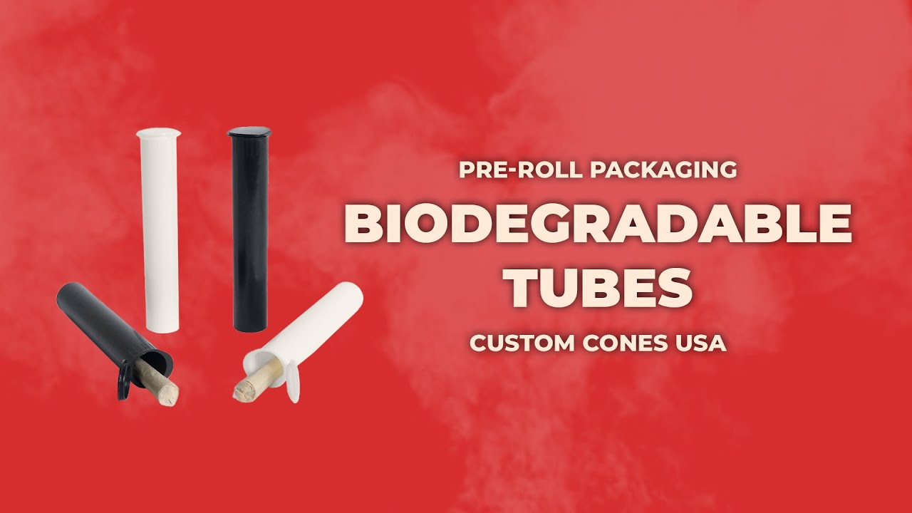 116mm Compostable and Biodegradable EcoLine Pre-Roll Tubes - Black