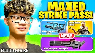 I MAXED OUT THE NEW STRIKE PASS! | EMMA AND MINIGUN GAMEPLAY! | BLOODSTRIKE