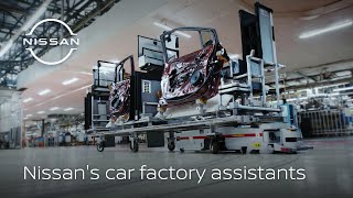 Nissan's car factory assistants, automated guided vehicles, are evolving
