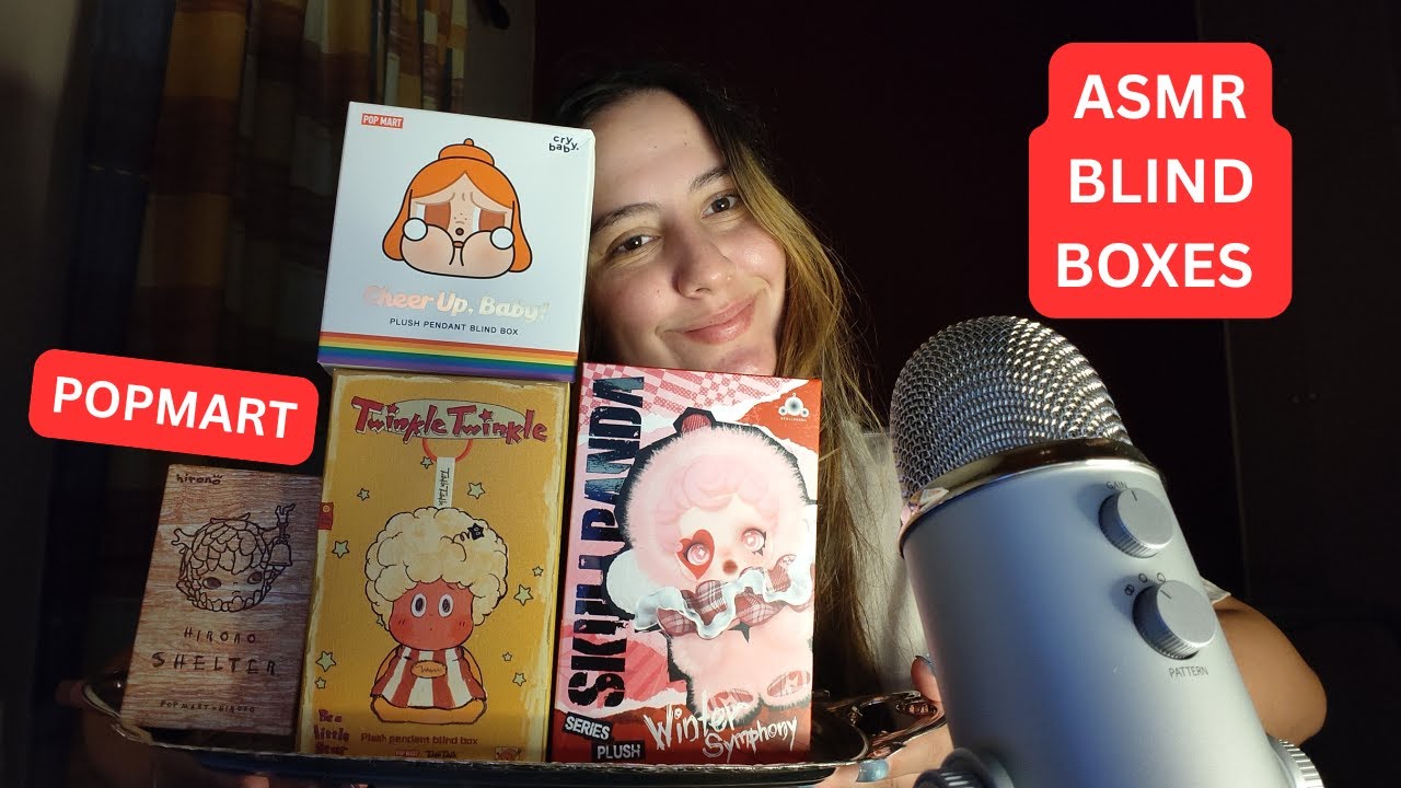 ASMR POPMART BLIND BOXES ✨🎀 Tapping, Crinkles & Whispers
