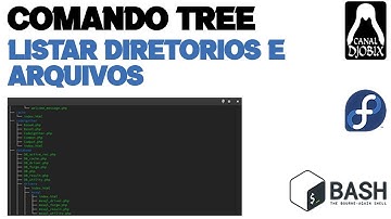 Como utilizar o comando Tree no Bash - Linux Fedora Canal Djobix de TI
