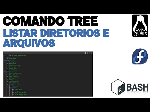 Como utilizar o comando Tree no Bash - Linux Fedora Canal Djobix de TI