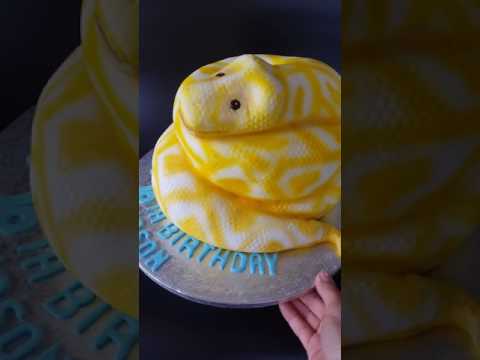 Finished Snake Cake Reticulated Python