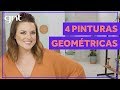 4 tipos de pinturas geométricas simples | Faça Você Mesmo | Thalita Carvalho