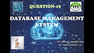 #javainstitute #pcjt DBMS Question Set 19