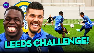 50 Shot Challenge with Leeds United Wilfried Gnonto & Joël Piroe