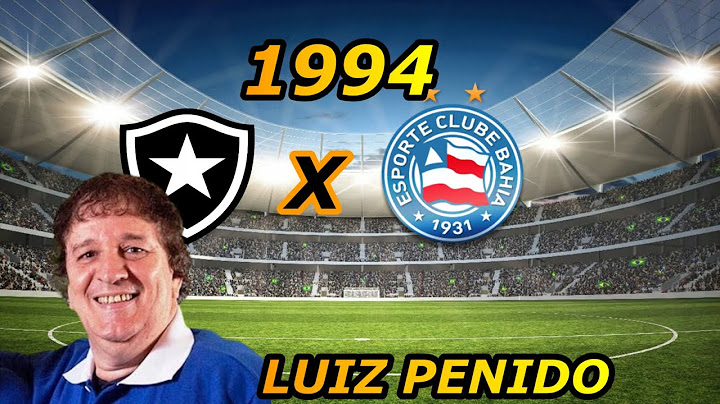 Botafogo RJ  1 x 1 Bahia Brasileiro 94 Narração Luiz Penido