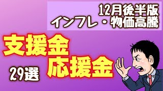 【2022年12月後半版】インフレ・物価高騰支援金・応援金29選