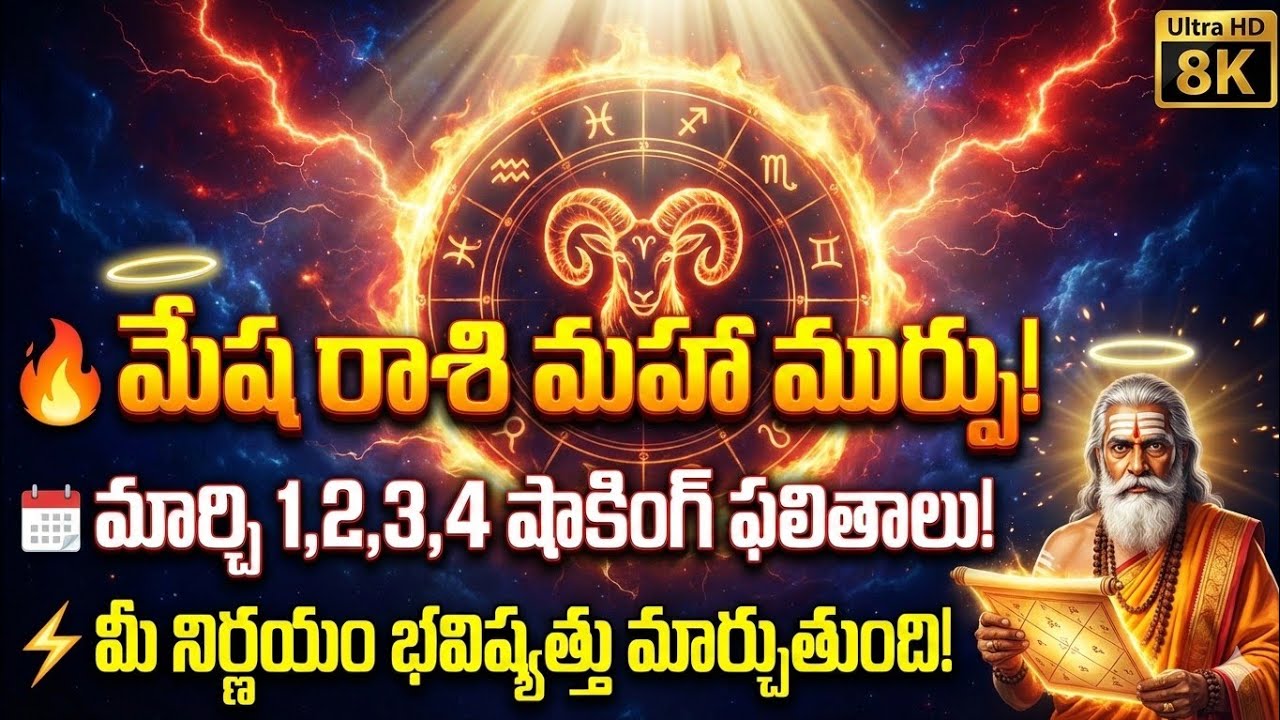 మేష రాశి మార్చి 1-4 శివ కృపతో మహా మార్పులు | Powerful Aries Weekly Horoscope | Rasichakram