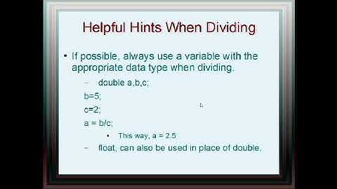 2-5 Integer Division - Tillmon