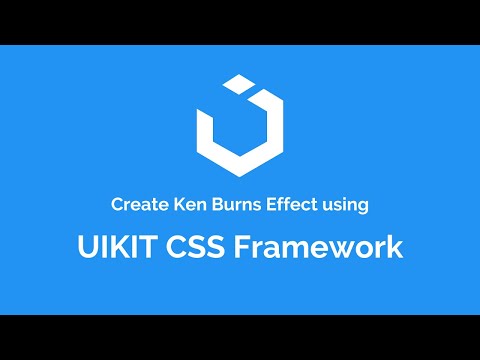 How to create ken burns effect using UIkit 3 CSS framework
