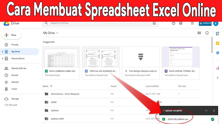 Cara menggunakan langkah langkah membuat spreadsheet 