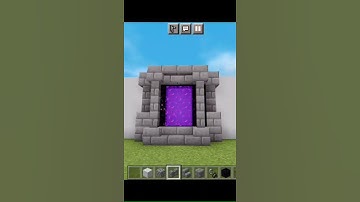 Simple Nether Portal design in Minecraft #shorts #minecraftshorts