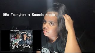 Quando Rondo x Nba Youngboy - Give me a sign Reaction Video