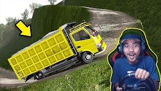 KEKUATAN SUPER!! MOBIL DUMP TRUCK MUAT PASIR NANJAK - ETS2 screenshot 5