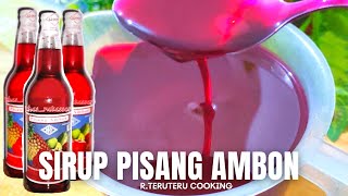 CARA MEMBUAT SIRUP RASA PISANG KENTAL TANPA PENGENTAL