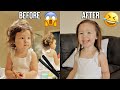 Straightening my 2 year old's hair!!! **Hilarious Transformation**