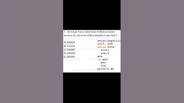 PYTHON #abituriyent #sertifikasiya #education #miq #informatika #maths