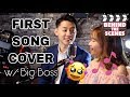 First Song Cover With Big Boss (Behind the Scenes) | Kristel Fulgar