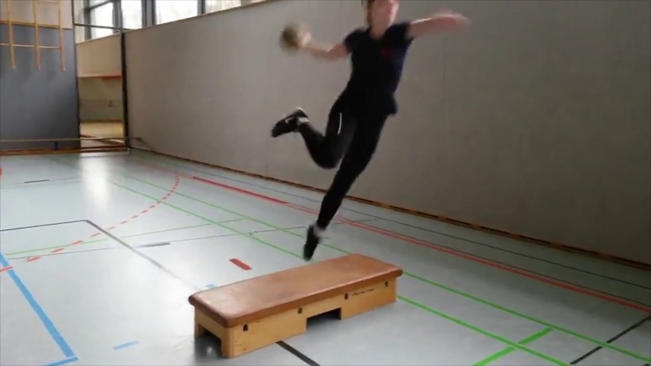 Einführung in den Handball Sprungwurf (1) YouTube