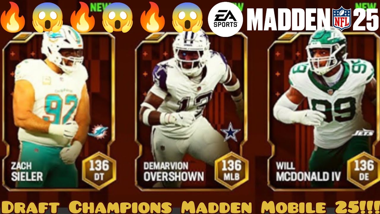 EA Added Draft Champions!!! | Madden Mobile 25