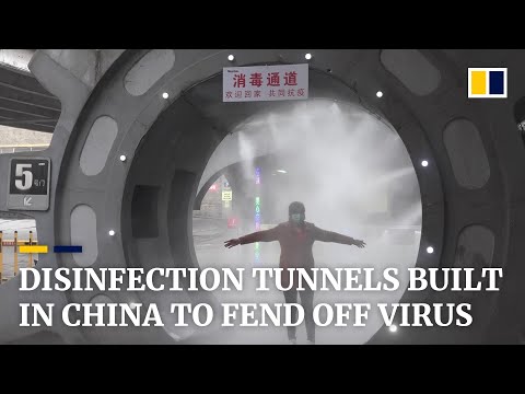 Disinfection tunnels built to clean people within 20 seconds amid coronavirus outbreak