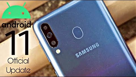 Samsung Galaxy A11 Official Android 11 Update