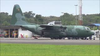 Pouso e Decolagem em Joinville - Lockheed C-130M Hercules (FAB 2473) 10/10/2018