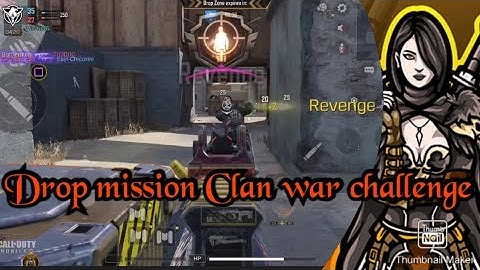 Drop mission Clan war challenge in Drop zone COD mobile