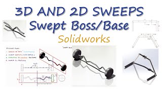 Easy 2D and 3D SWEEPS in SolidWorks in 10 Minutes!