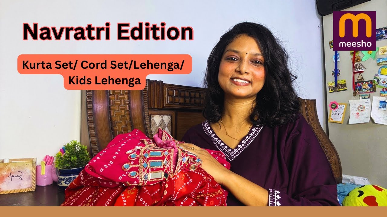Navratri Edition- Bandhani kurta set/cord set/ lehenga/Kids lehenga 