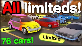 All 76 Limited Cars In Roblox Greenville Greenville Roblox