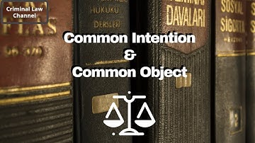 Common Intention and Common Object | Criminal Law Channel