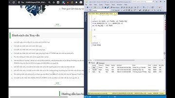Bài tập CSDL - SQL truy vấn lồng và phép kết nhiều bảng