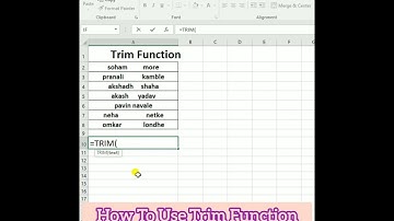 How To Remove Extra Spaces🤔Using Trim Function in Excel#excel #advancedexcel #youtubeshorts#shorts