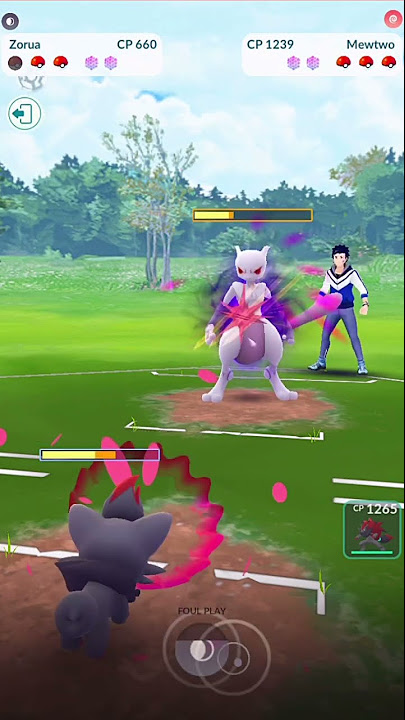 Zorua mimics shadow Mewtwo. : r/pokemongo