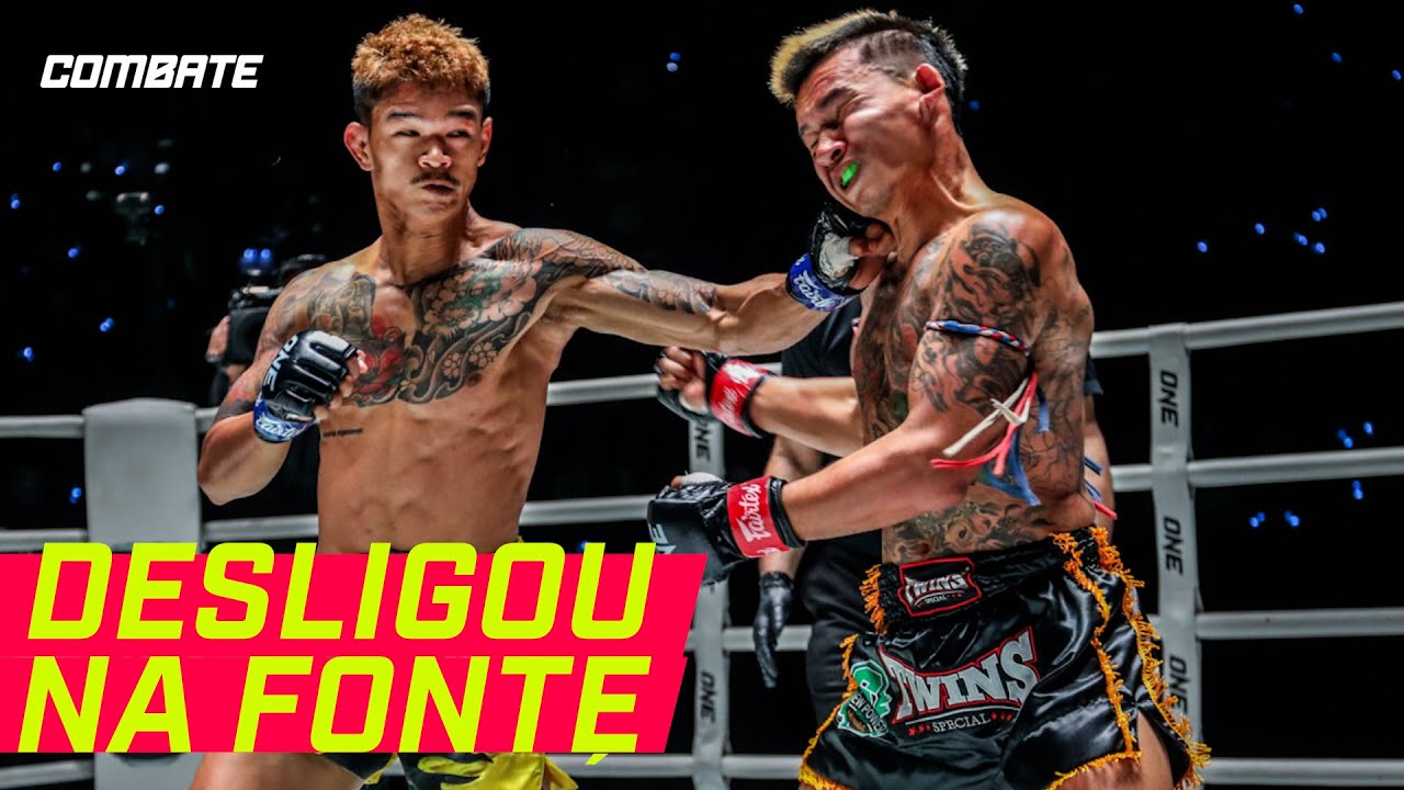 CRUZADO BRUTAL APAGA LUTADOR NO ONE FRIDAY FIGHTS | MELHORES MOMENTOS | Combate.globo