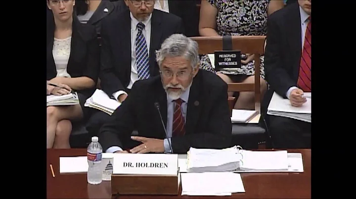Dr. John Holdren - Witness Testimony 9/17/2014