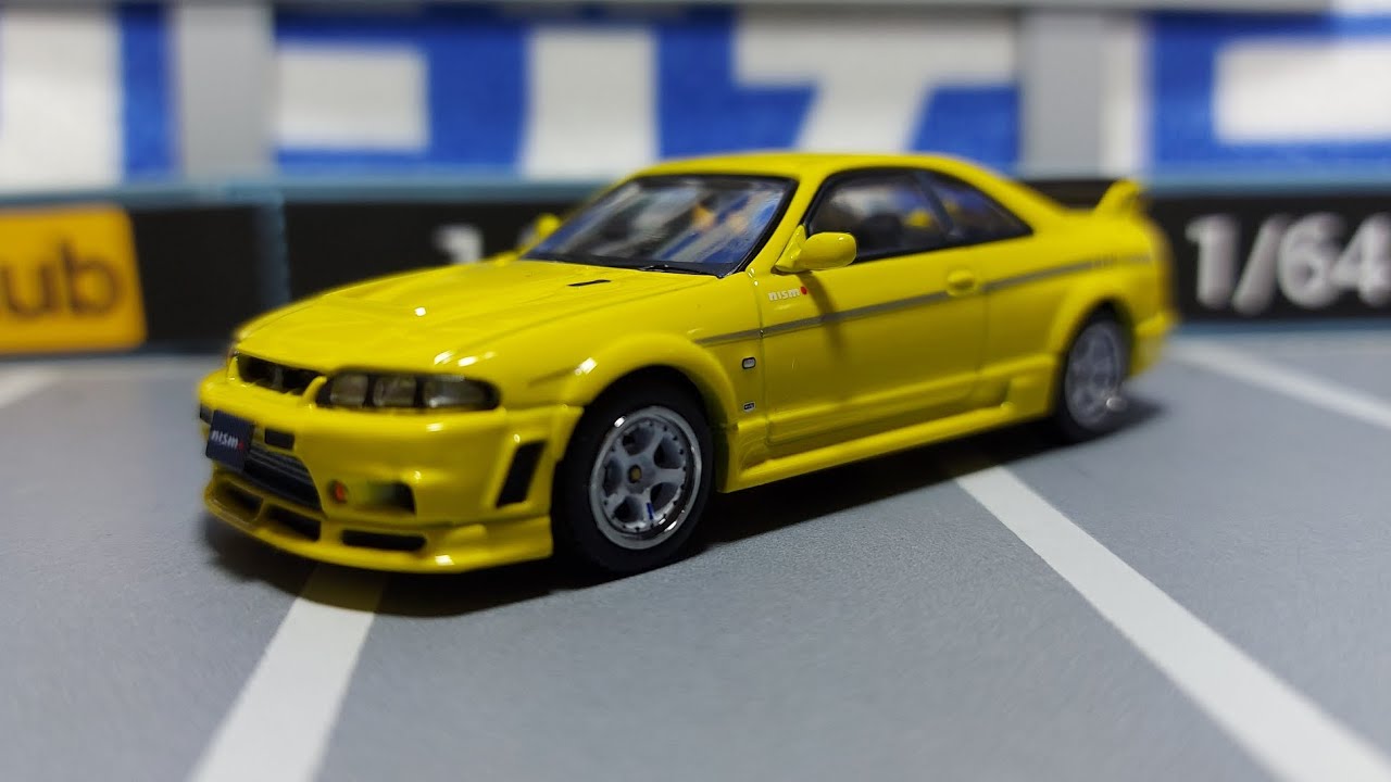 マサト ヴィンテージネオ1/64 R33 NISMO 400R イエロー NISSAN Skyline GT-R (R33) NISMO 400R - lightning yellow