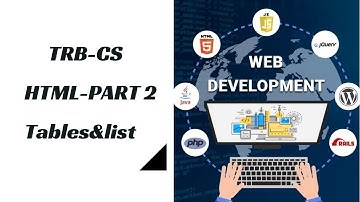 TNTRB|TRB-CS-WEB DEVELOPMENT-HTML -List&Tables-#online Tamila-Html tables explain in tamil