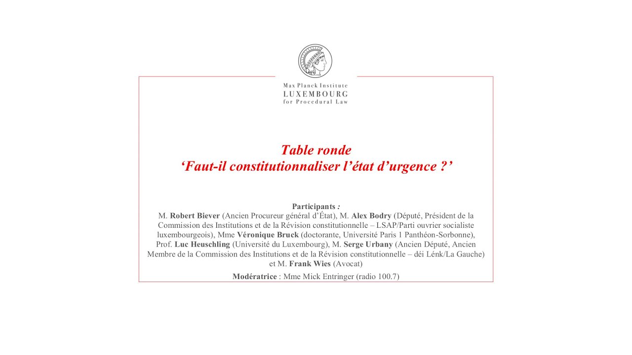 L’état d’urgence, rempart ou menace pour l’État de droit ? - Séquence Débat