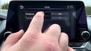 Nissan JUKE II – How to Change Units (Distance & Temperature)