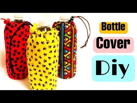 how to make Traveling 🧳✈️ water bottle🧴 cover with old cloths वाटर बोतल  कवर आसानी से कैसे बनाएं 